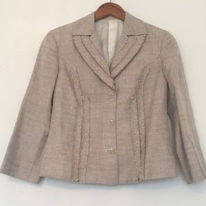 Carolina Herrera Cotton/Linen Blazer